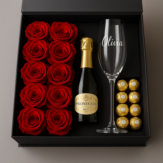 A LUXE MINI ROSÉ & GOLD GIFT BOX